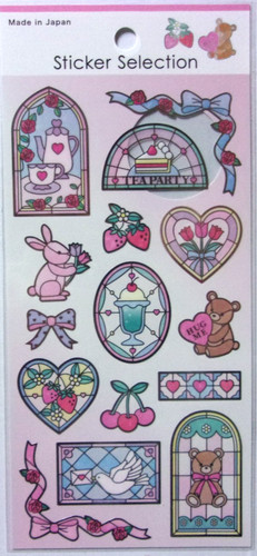 Gaia stained glass rabbit - stained, bear