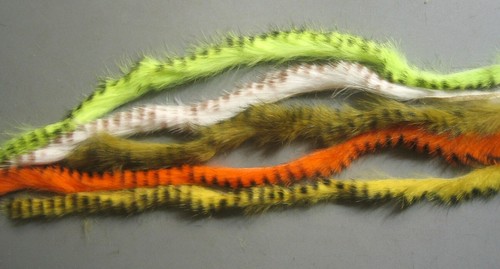 Barred rabbit zonker strips - rabbit,